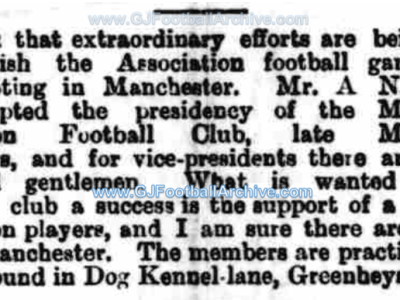 Maine Road’s Early Football&nbsp;History