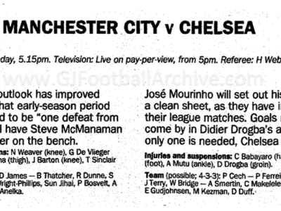 Chelsea Defeated