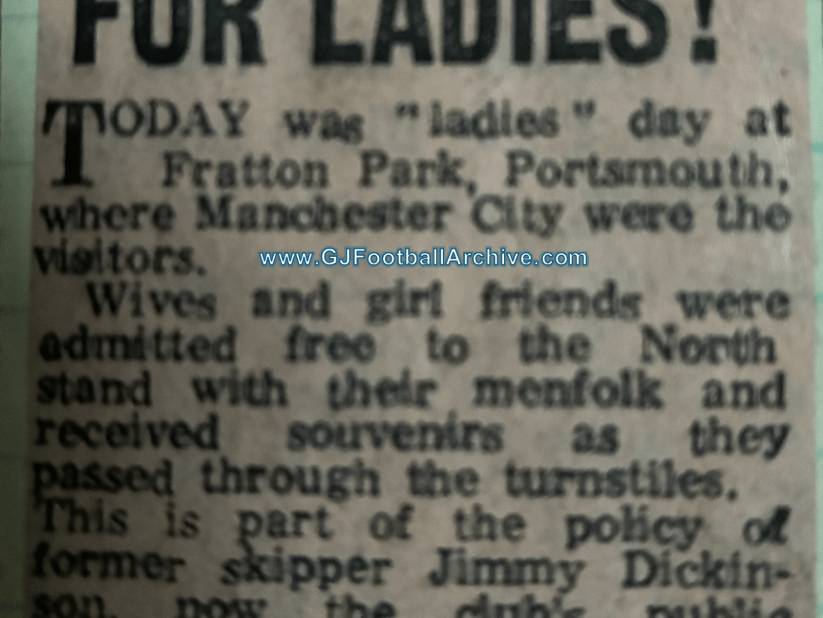 60 Years Ago Today: Portsmouth’s Free Seats for&nbsp;Women