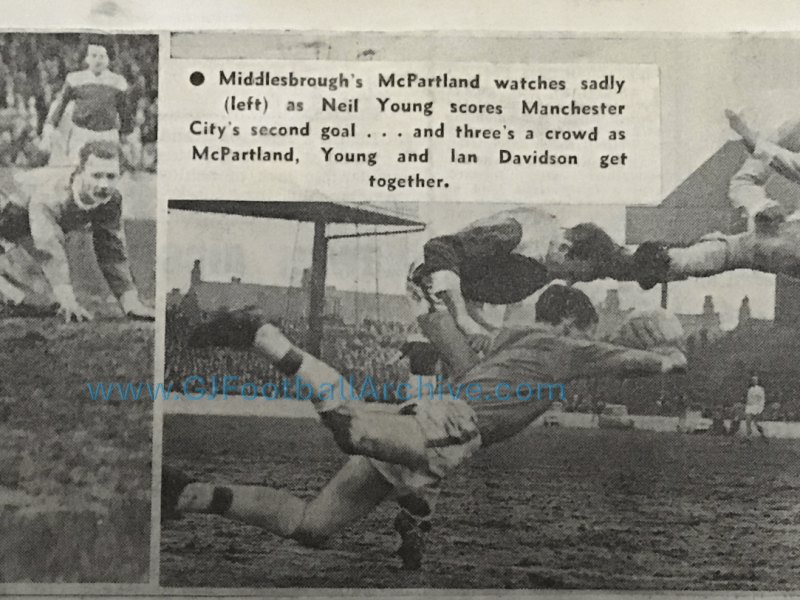 Were You There 60 Years Ago Today? Manchester City 3 Middlesbrough&nbsp;1
