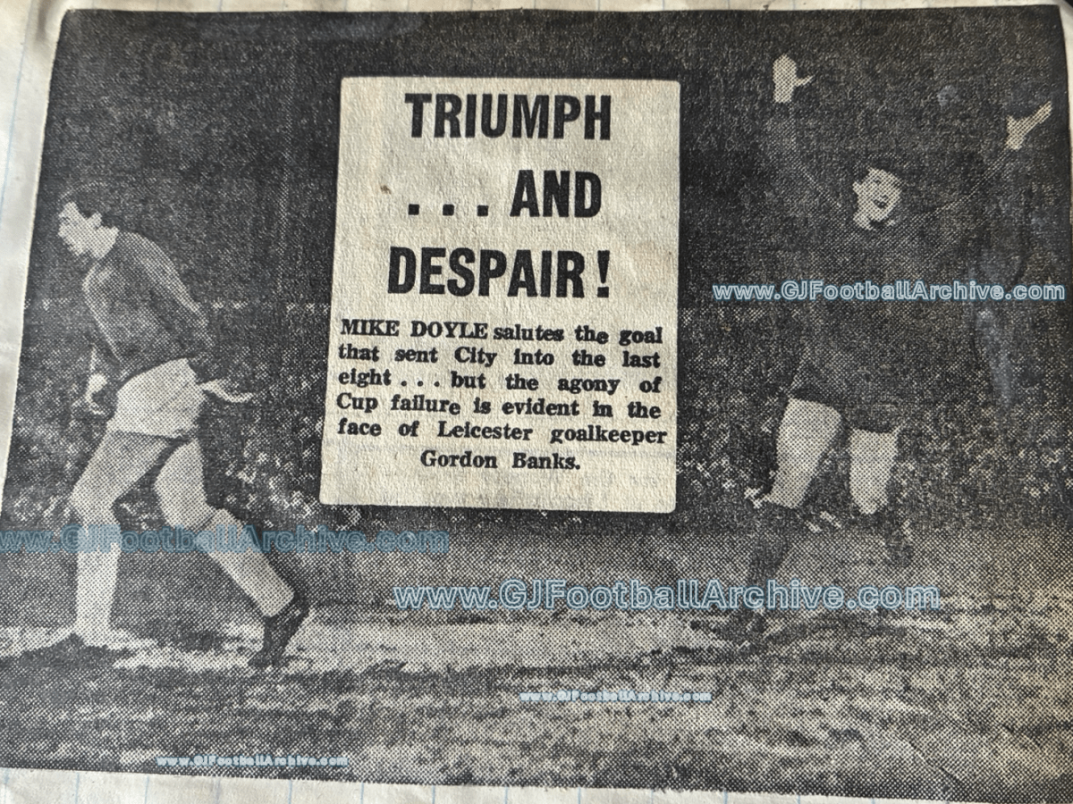 Were You There 60 Years Ago Today? Leicester v Manchester City FAC&nbsp;Replay