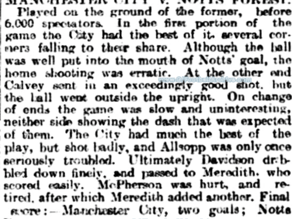 Manchester City v Nottm&nbsp;Forest