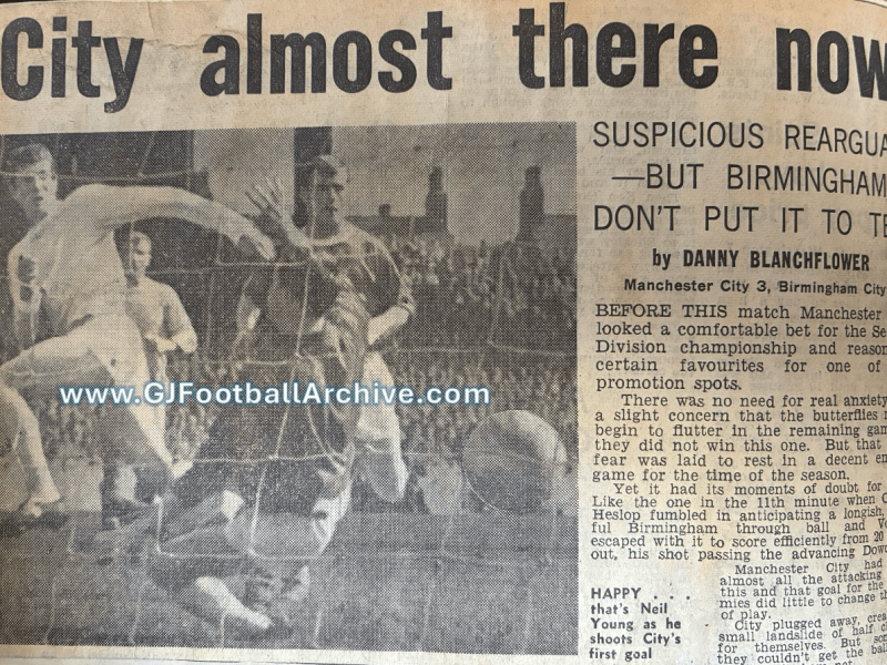 Were You There 60 Years Ago Today? Manchester City 3 Birmingham City&nbsp;1