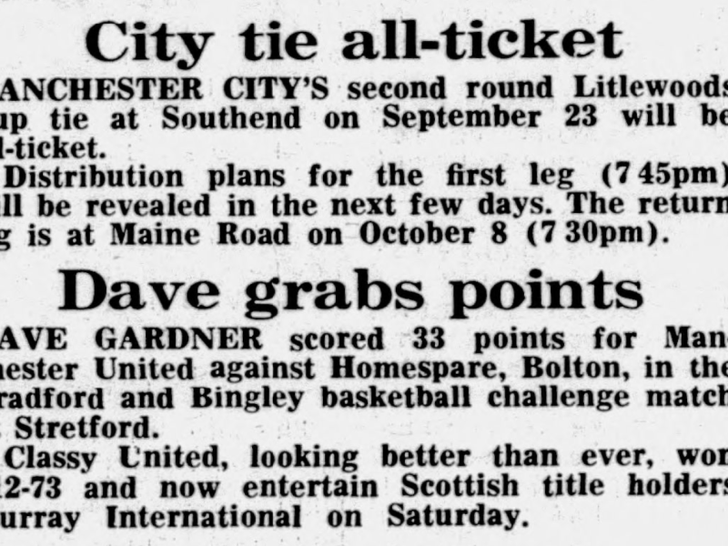 Forty Years Ago Today: Ticket News for MCFC and&nbsp;Southend