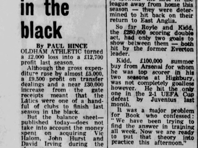 50 Years Ago Today: A Win At&nbsp;Norwich